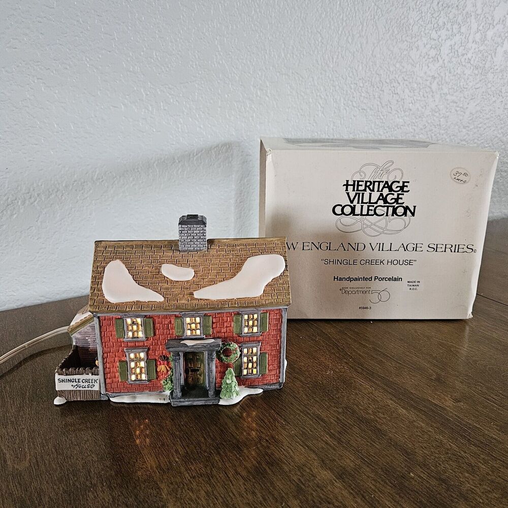 Dept 56 New England Village Series Shingle Creek House Cottage Heritage READ